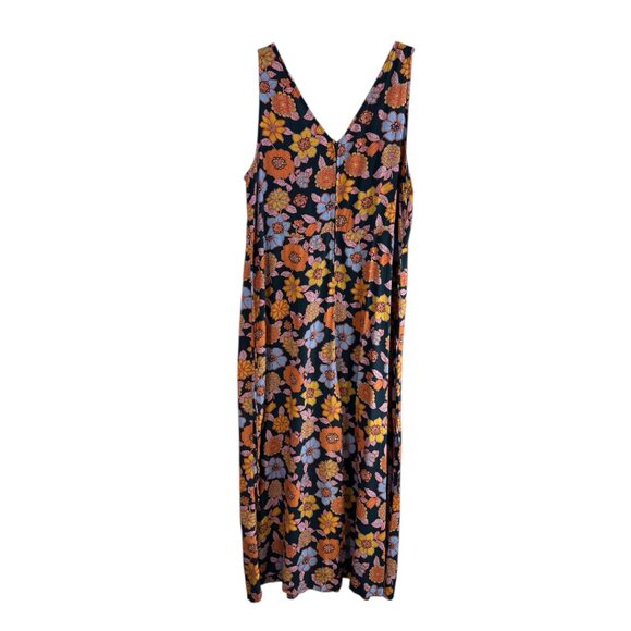 Modcloth Floral V-neck Jumpsuit Women's  XL Retro Boho Festival - Picture 5 of 13
